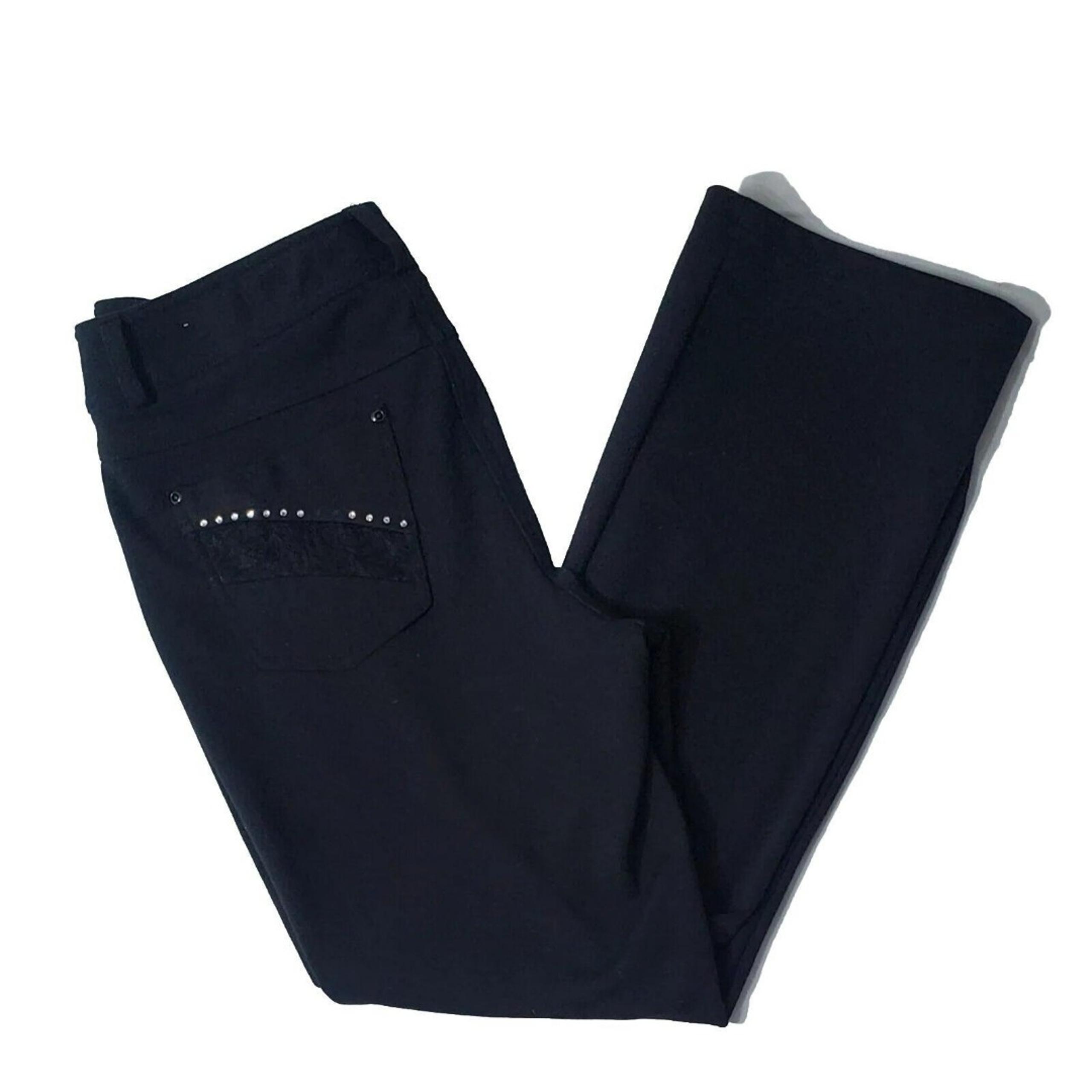 Style & Co Pants Black  Spandex Women's Petite Size 12 # 148