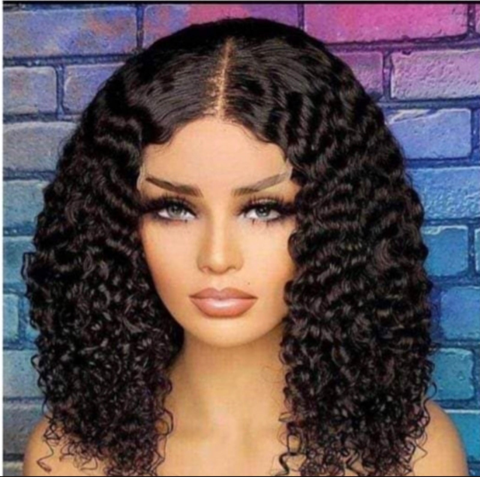 Water wave wig 14” human hair