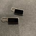 Vintage sterling and onyx earrings