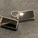 Vintage sterling and onyx earrings