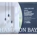 Hampton Bay Regan 3-Light Espresso Pendant Hanging Light w/ Clear Glass Shades