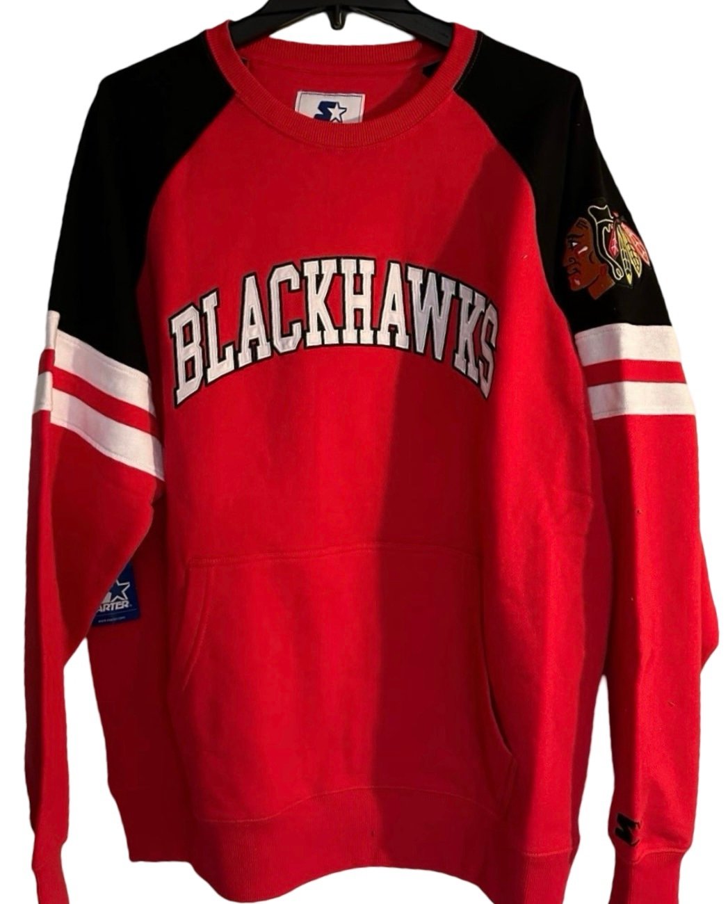 Chicago Blackhawks STARTER Fleece Sweatshirt - Men’s XL