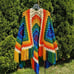 Color Fest Ruana Handmade Crochet by Tribal Bae