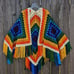 Color Fest Ruana Handmade Crochet by Tribal Bae