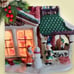 Christmas streets village christmas holidays snowman children family