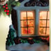 Christmas streets village christmas holidays snowman children family