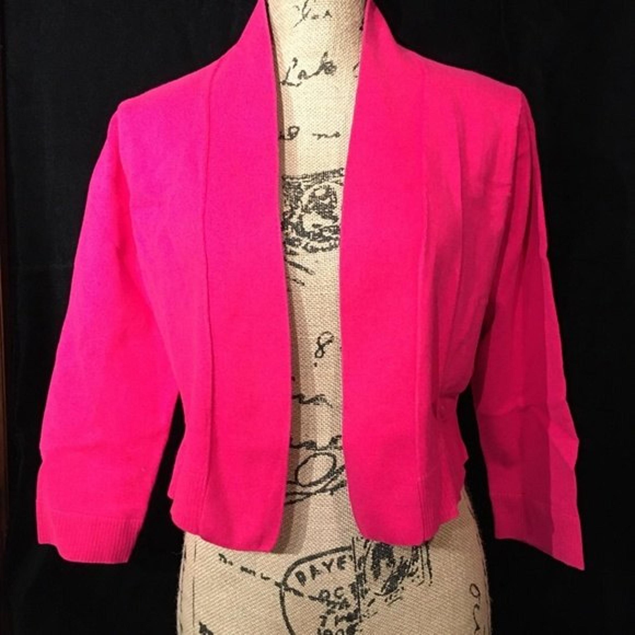 CALVIN KLEIN Shrug, Cropped, PINK, Women’s Size Medium