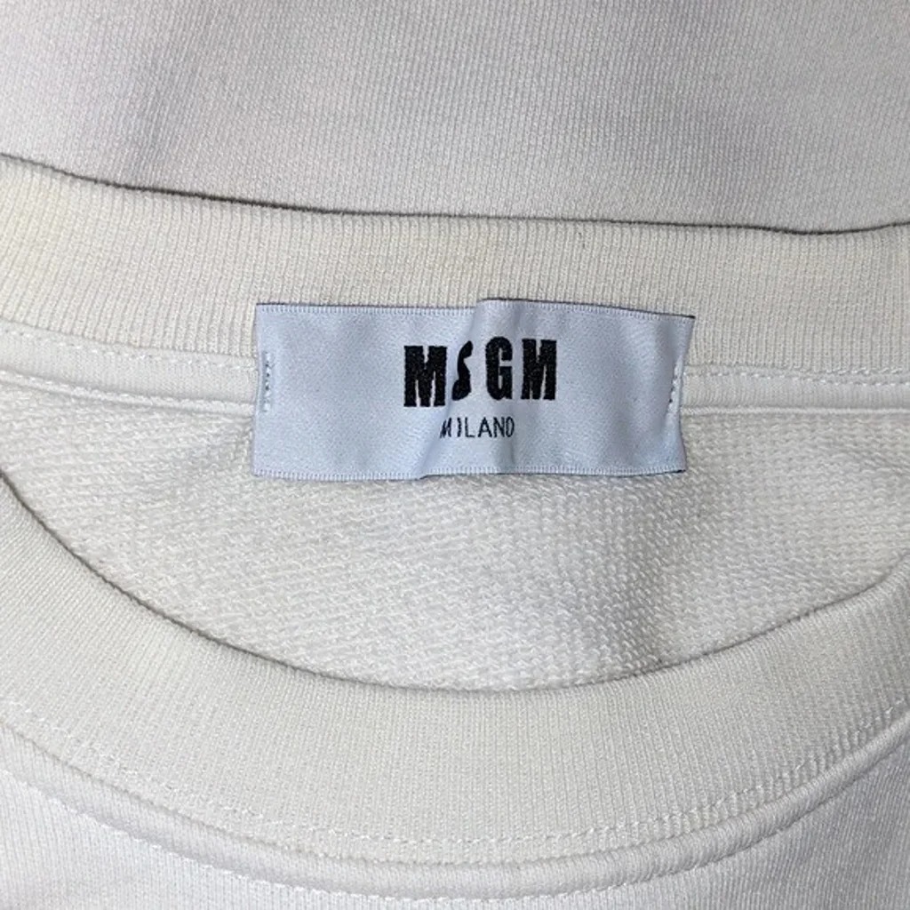 【送料&関税込】Sweatshirt Msgm X Butter Studio MSGM Black White Oversized Sweatshirt