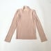 Issey Miyake fete pleats peach mock neck