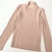 Issey Miyake fete pleats peach mock neck