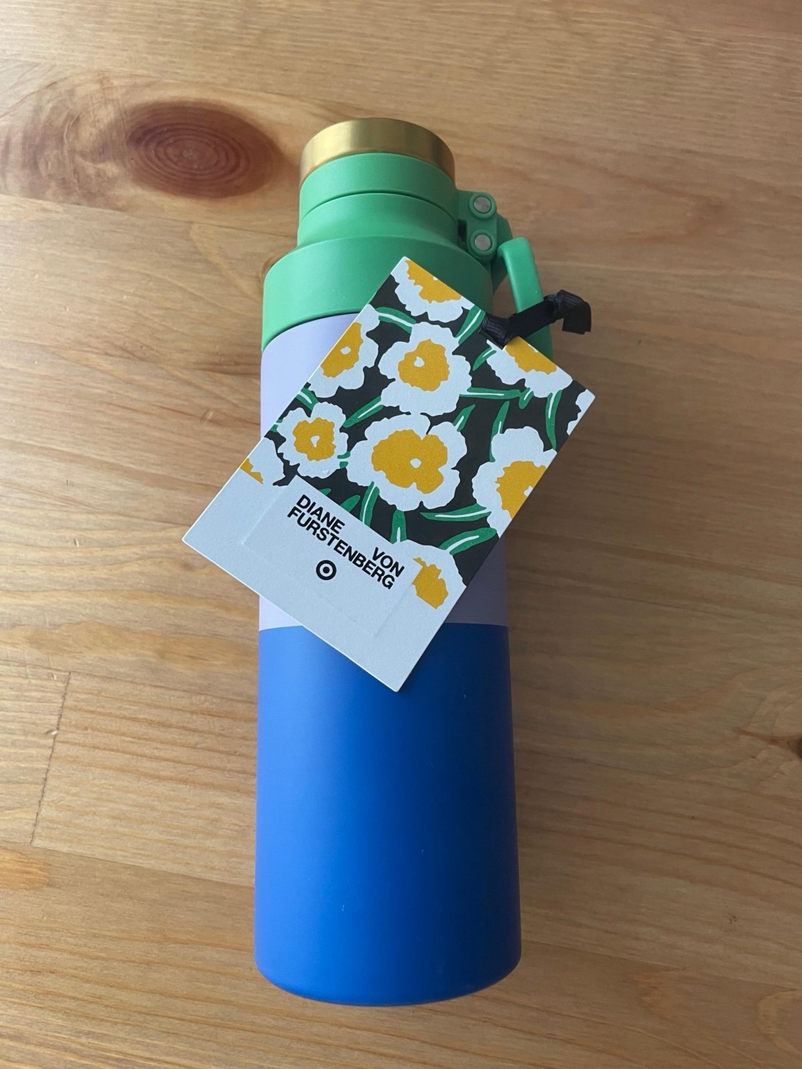 Diane von Furstenberg DVF Target Color Block  Stainless Steel Water Bottle 1