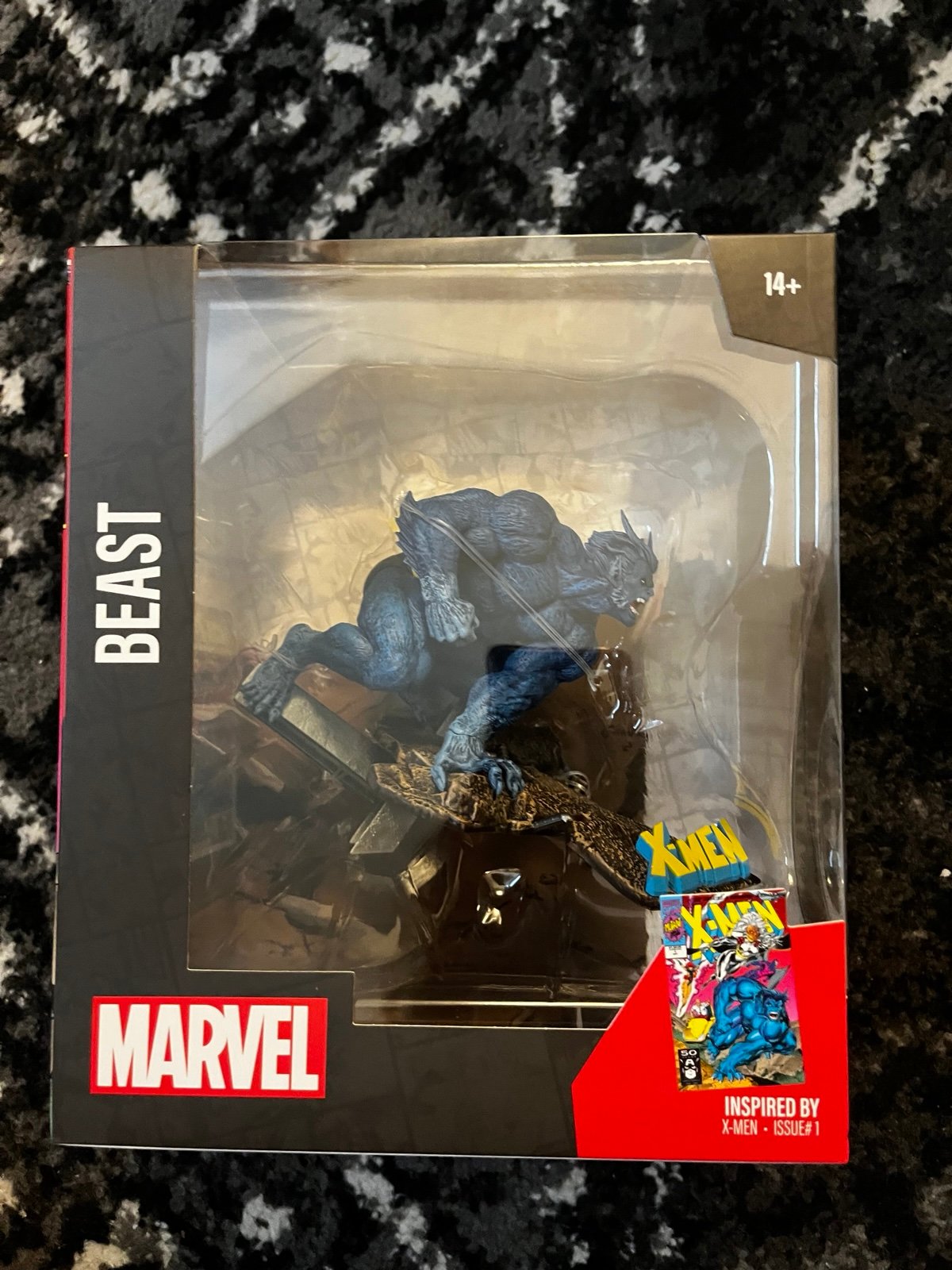 McFarlane Toys MARVEL Beast 1:10th Scale Collectible with Scene X-Men #1