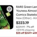RARE SIGNED NOS Green Lantern Youness Almost DC Comics Skateboard Marvel Heroes