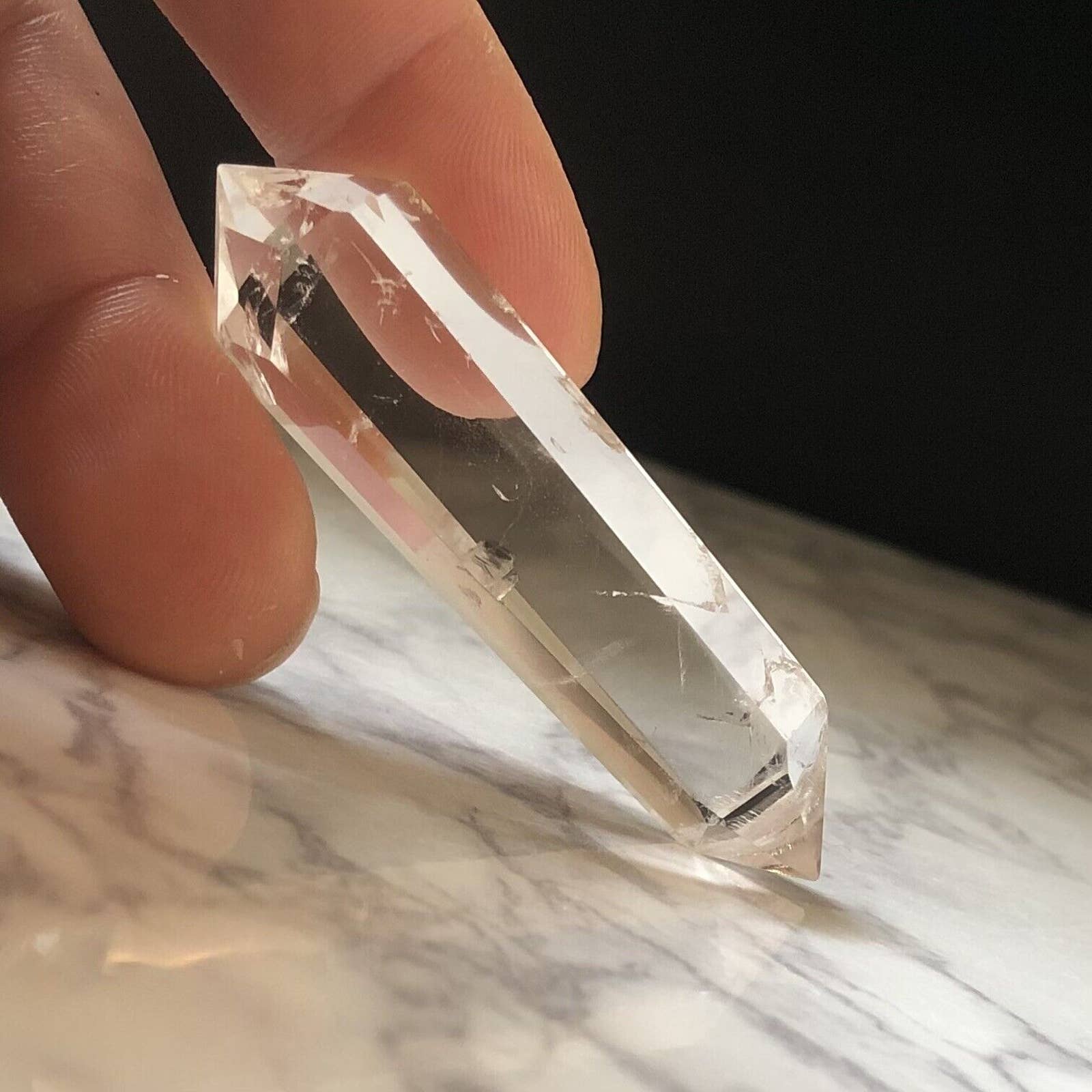 Vogel Style Quartz Crystal Points in Great Condition Raw Specimen Gift Bag 2.75”