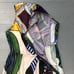 Tata Naka 100% Silk Ruffle Multi Color Midi Dress Size 4 Runway Made in the UK