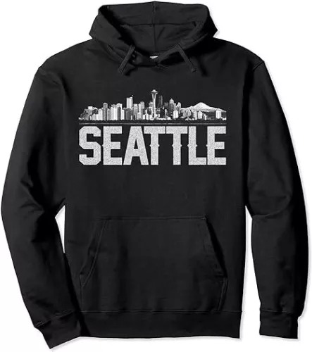 Seattle Skyline Hoodie Collection - Men & Women's Pullover