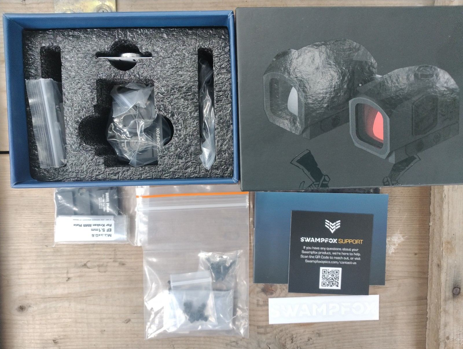 Swampfox Kraken 1x16 dot sight closed emitter similar to Acro P2