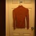 Vtg 70s Pierre Cardigan Metallic Logo Turtleneck Sweater Fits Sz S