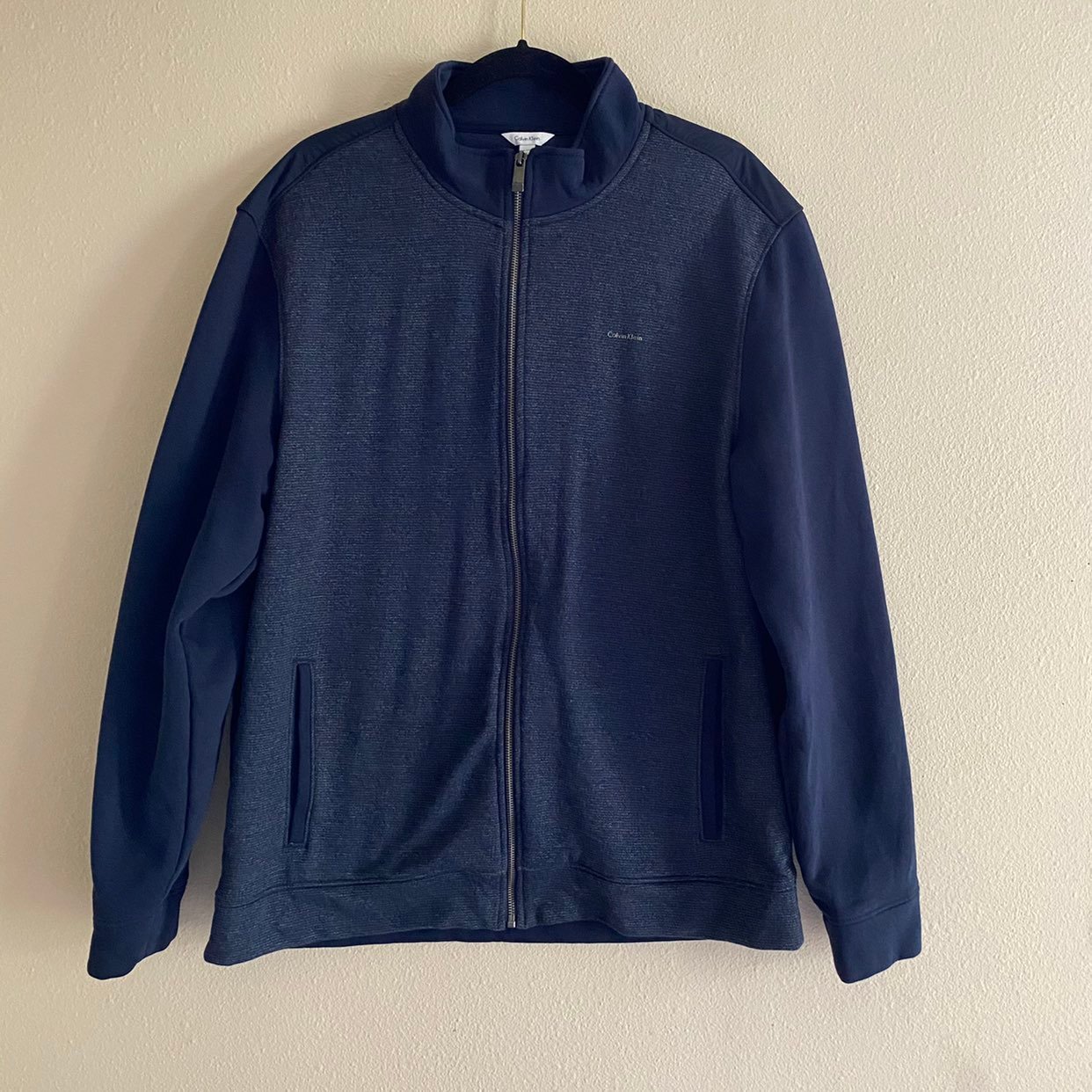 NWT Calvin Klein Navy Zipped Jacket