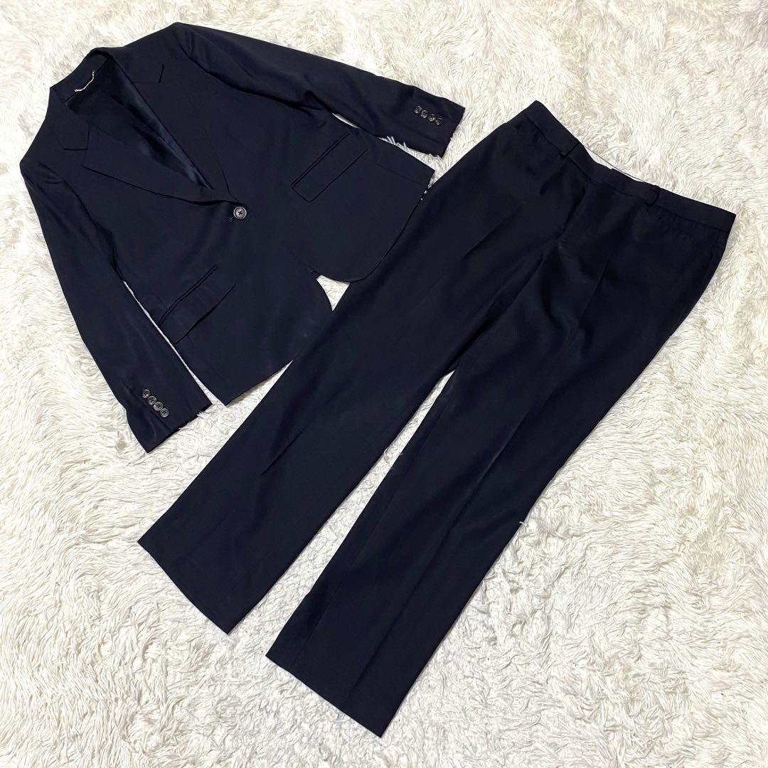 Excellent Condition✨ 23区 Suit Set-up Jacket & Pants, Large Size, Black