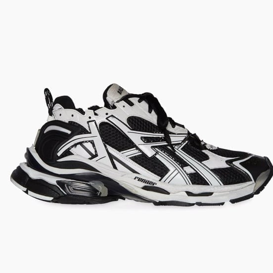 Balenciaga runner sneaker black and white