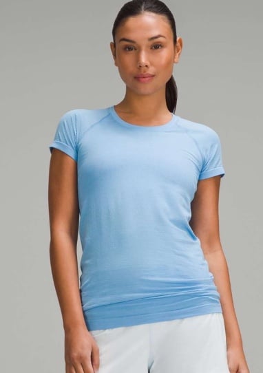 Lululemon swiftly tech short sleeve shirt 2.0 Aero Blue size 6