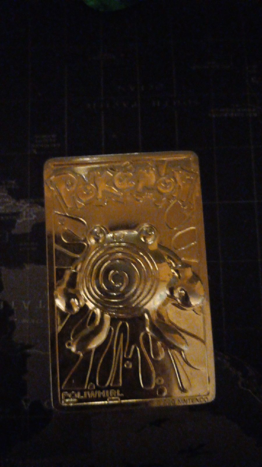 Gold Poliwhirl Card 1999