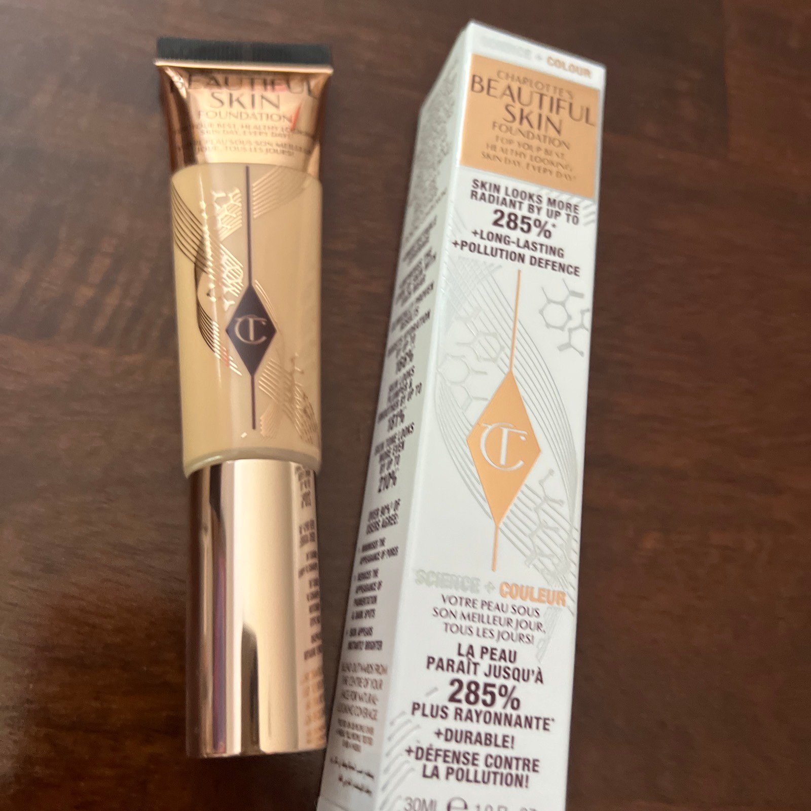 Charlotte Tilbury Charlotte's Beautiful Skin Foundation -4 Neutral 1oz Authentic