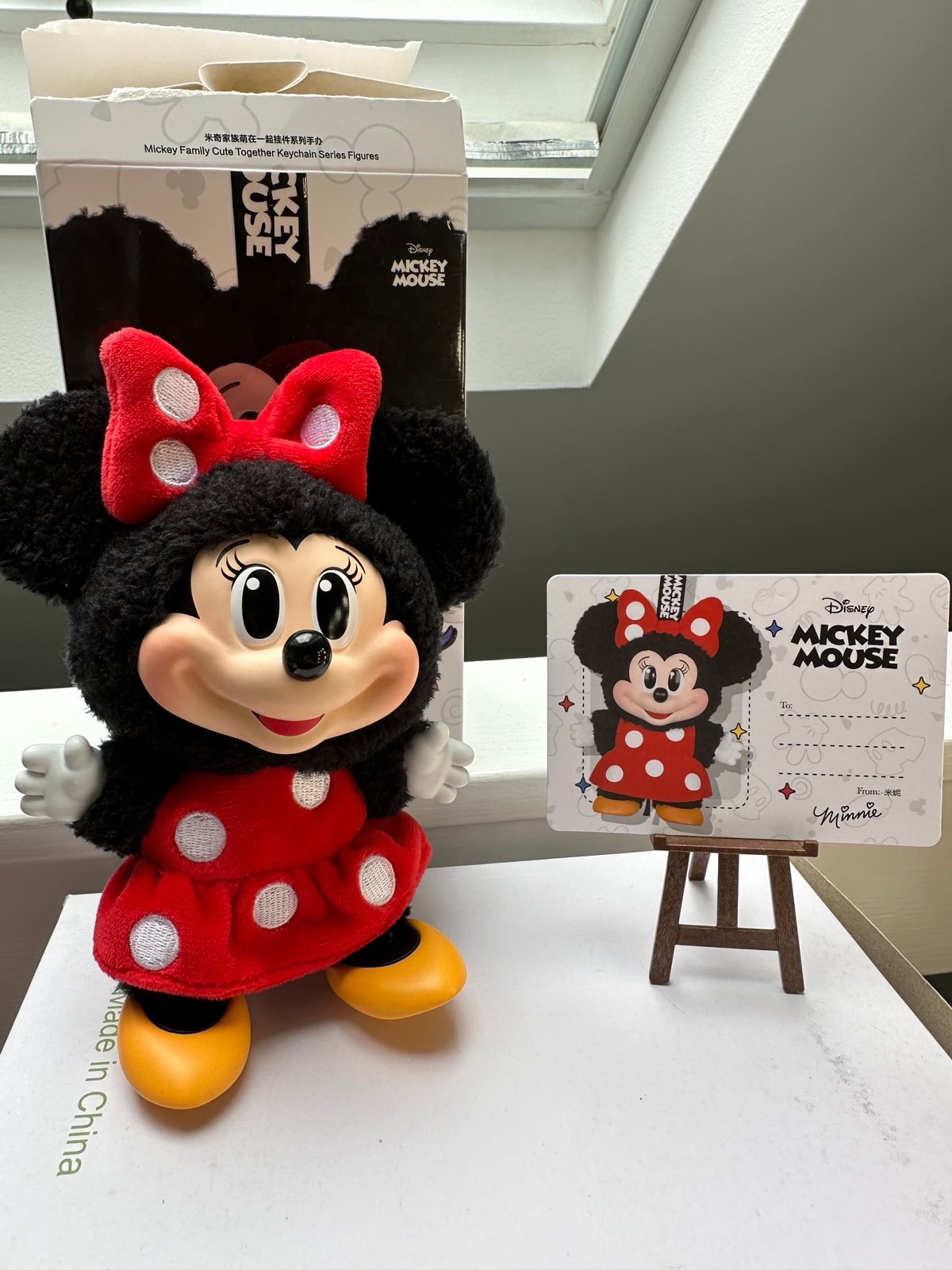 Mickey Family Cute Together Keychain Series MINNIE MOUSE