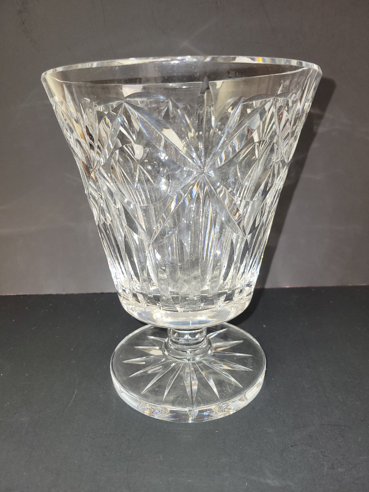 Vintage Waterford Crystal Footed Vase