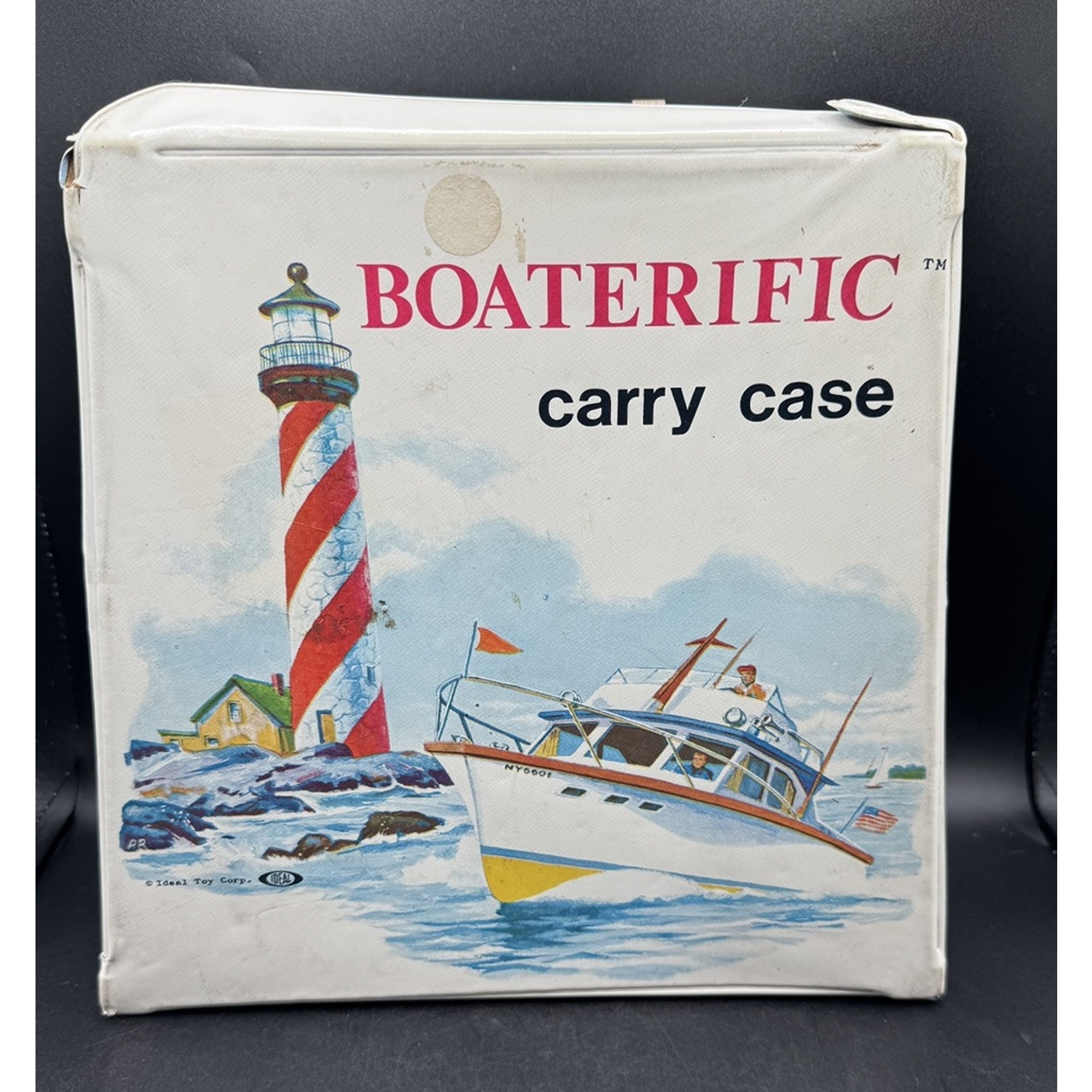 Very Rare VINTAGE IDEAL TOY BOATERIFIC TOY BOAT CARRY CASE *Inside Damage*