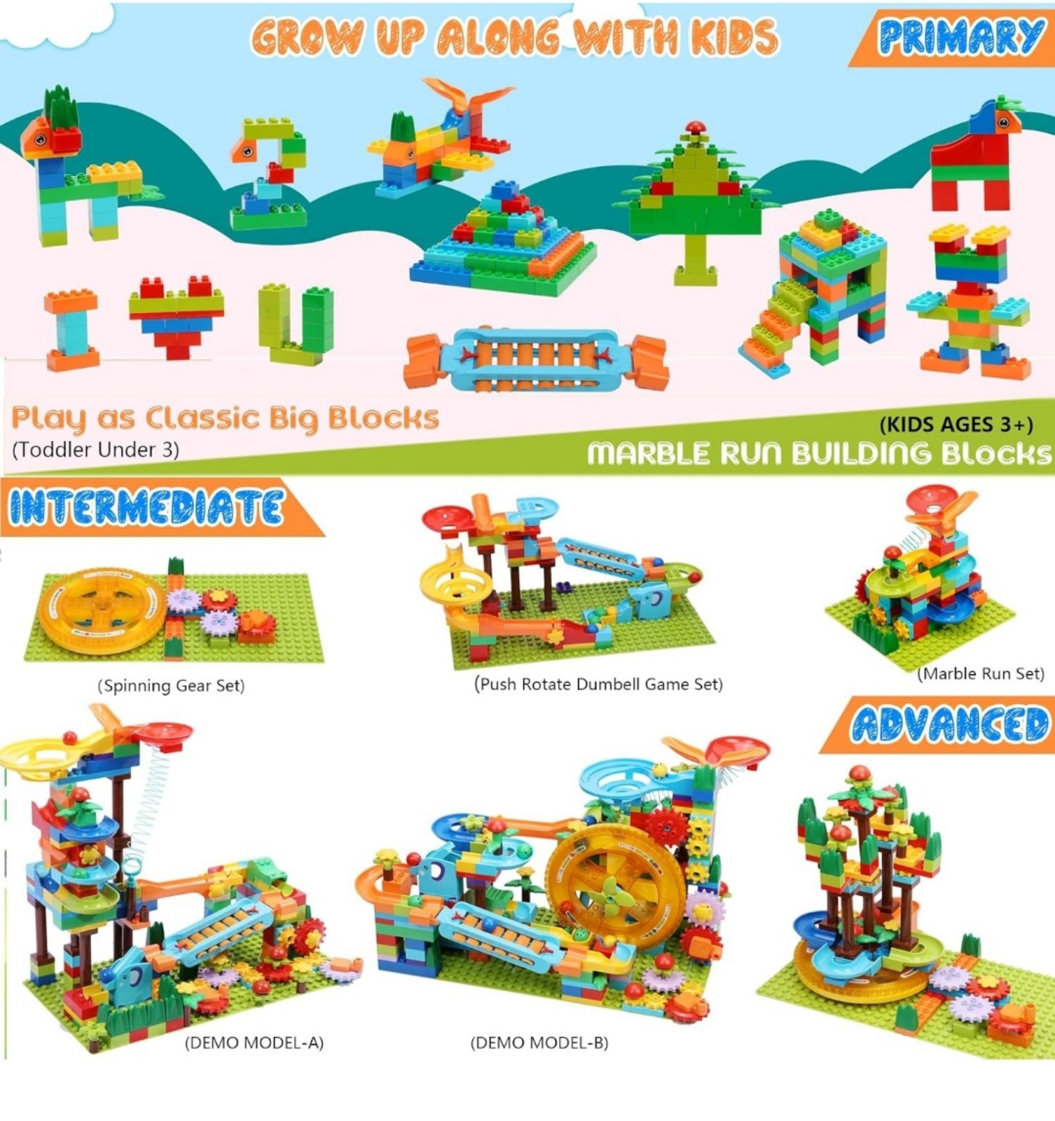 Marble Run Super Set - Marble Maze Game Construction