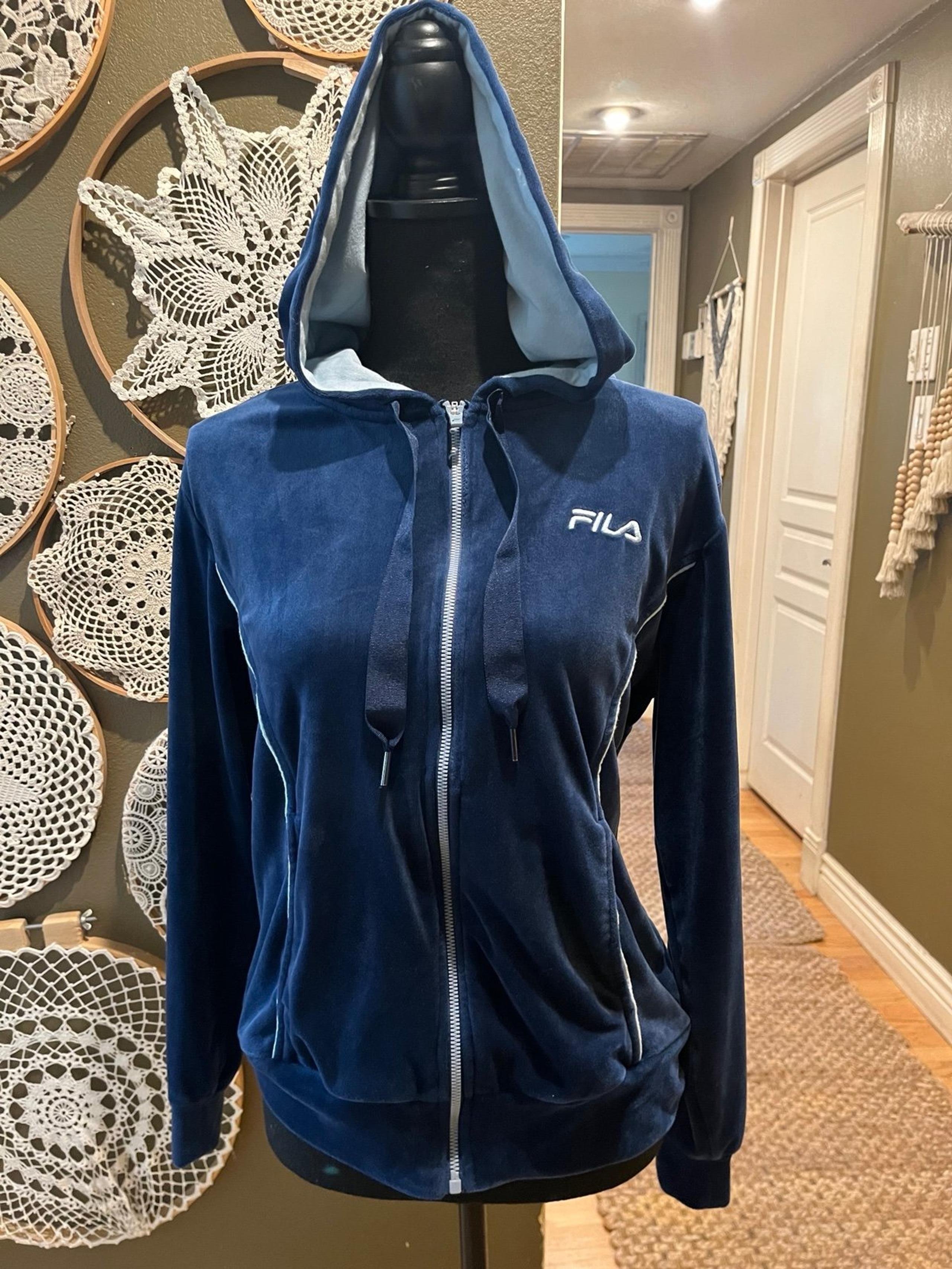 Fila Women’s Athletic French Blue Track Jacket Size M