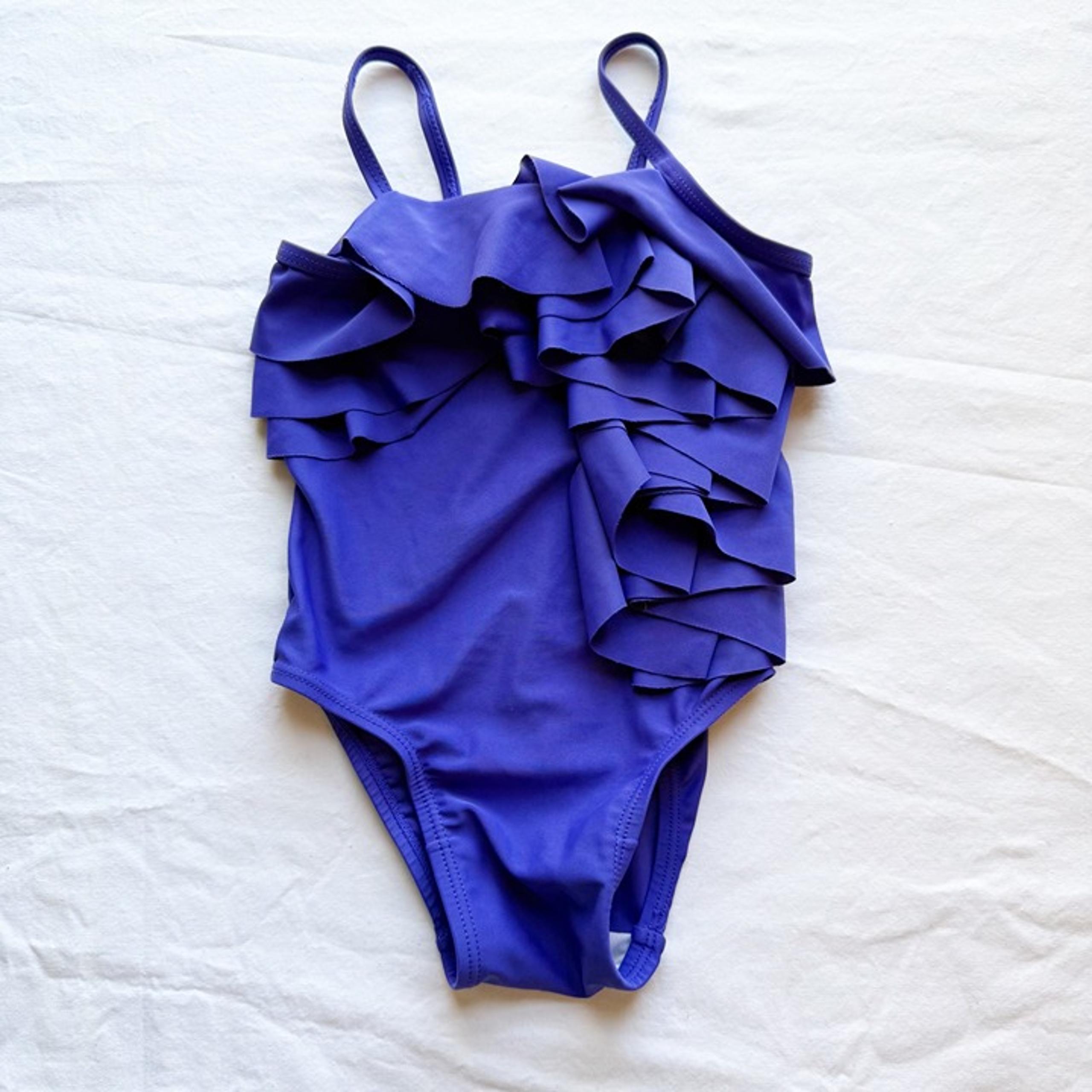 Girls Ruffle One-Piece Swimsuit Purple Old Navy Size 2T