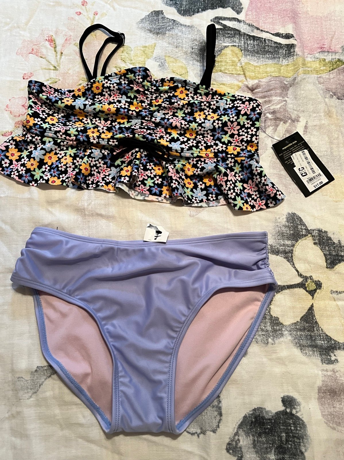 3 sets XL girls Swimming suit sets