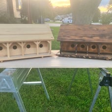 HANDMADE, CEDAR, PURPLE MARTIN STYLE BIRDHOUSES