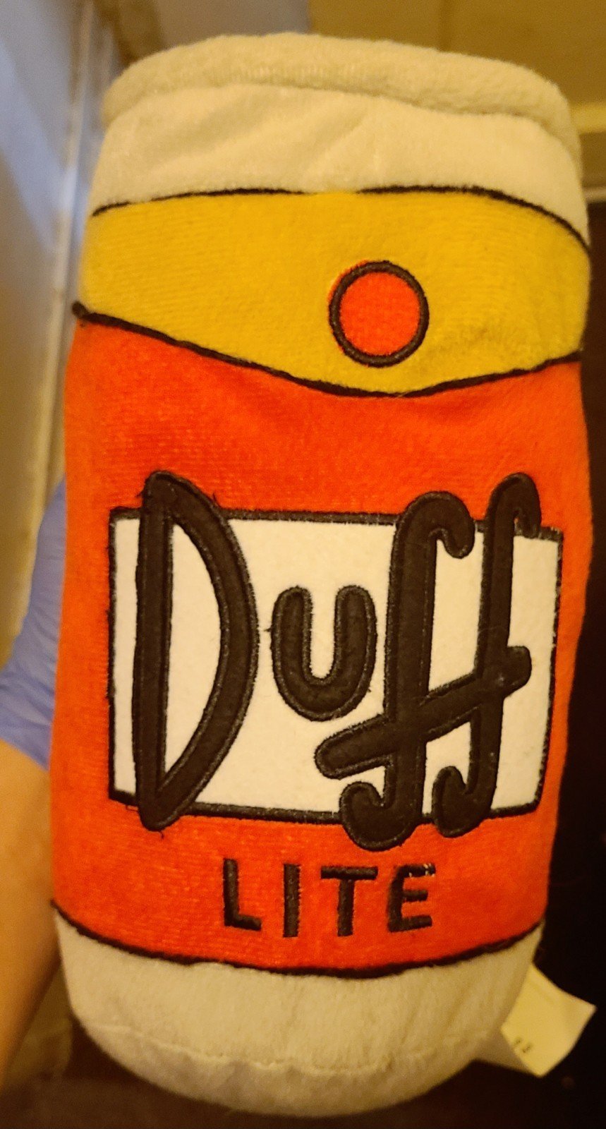 The Simpsons Duff Beer Lite 10” Plush Pillow (Universal Studios)