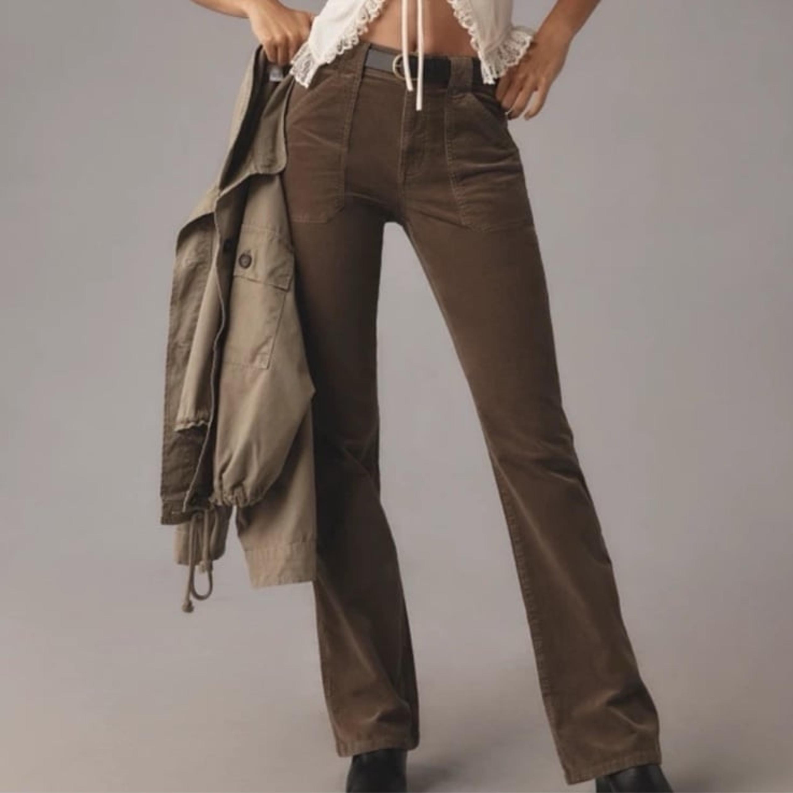 Sanctuary Olive Green Bootcut Corduroy Pants