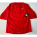 Nike Hot Baseball Jacket Short Sleeve 897383-657 Red Zip Pullover Size M