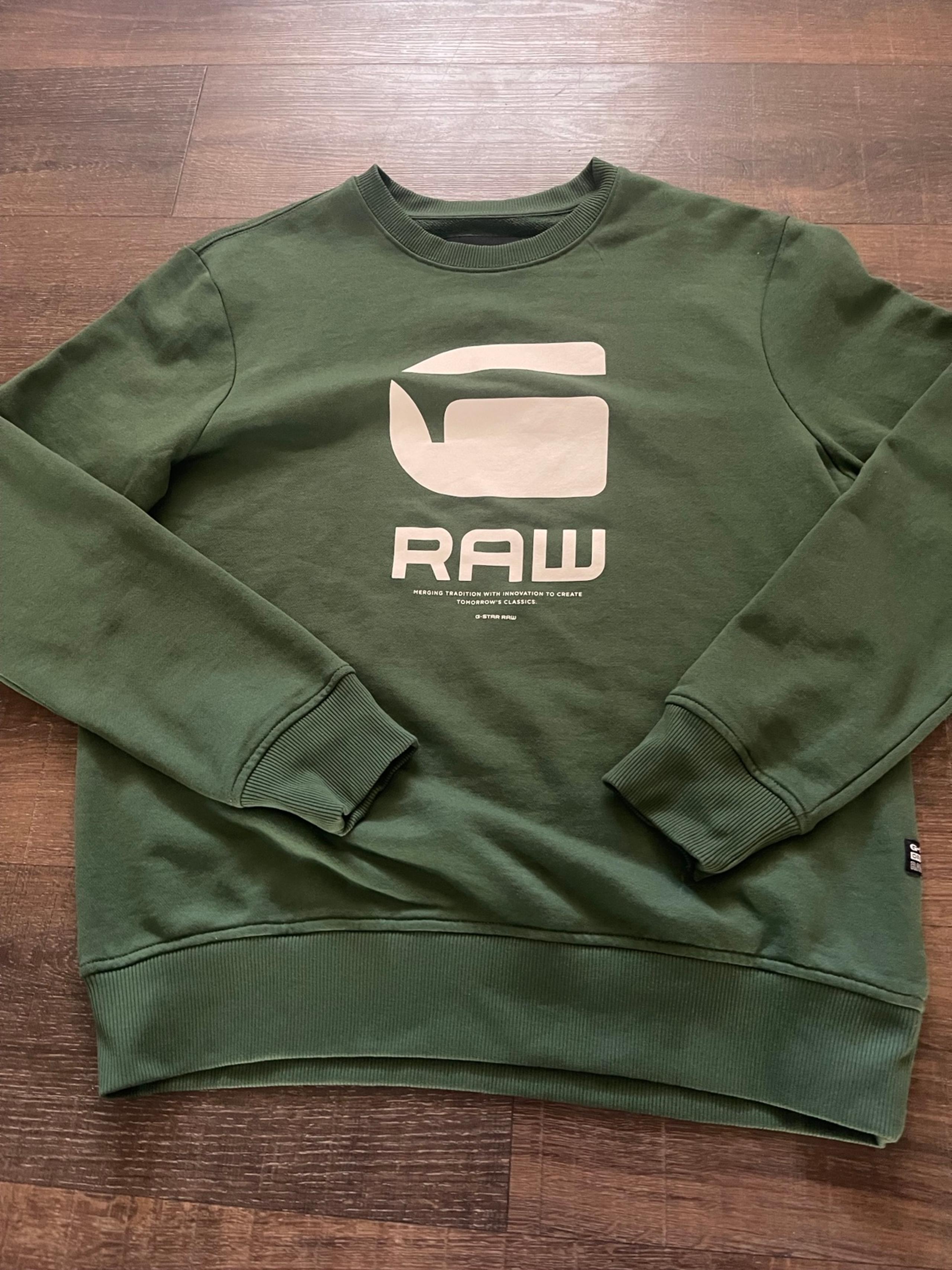 G-Star Raw Sweatshirt Men's Size L Graphic Pullover Crewneck  Green NWOT