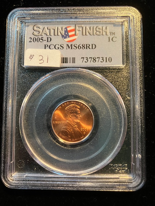 2005-D LINCOLN SATIN MS68RD