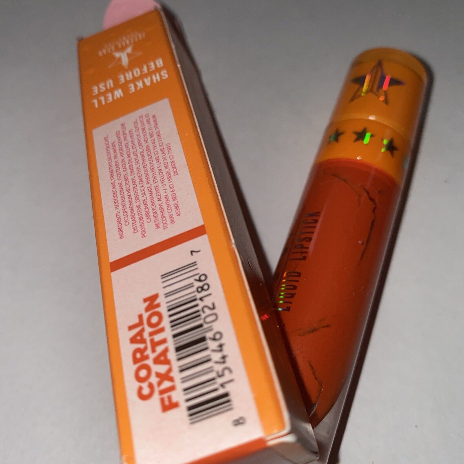 Jeffree Star Velour Liquid Lipstick Coral Fixation Makeup Discontinued LE Nib