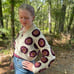 Boutique Crochet Purple and Cream Sweater