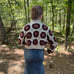 Boutique Crochet Purple and Cream Sweater