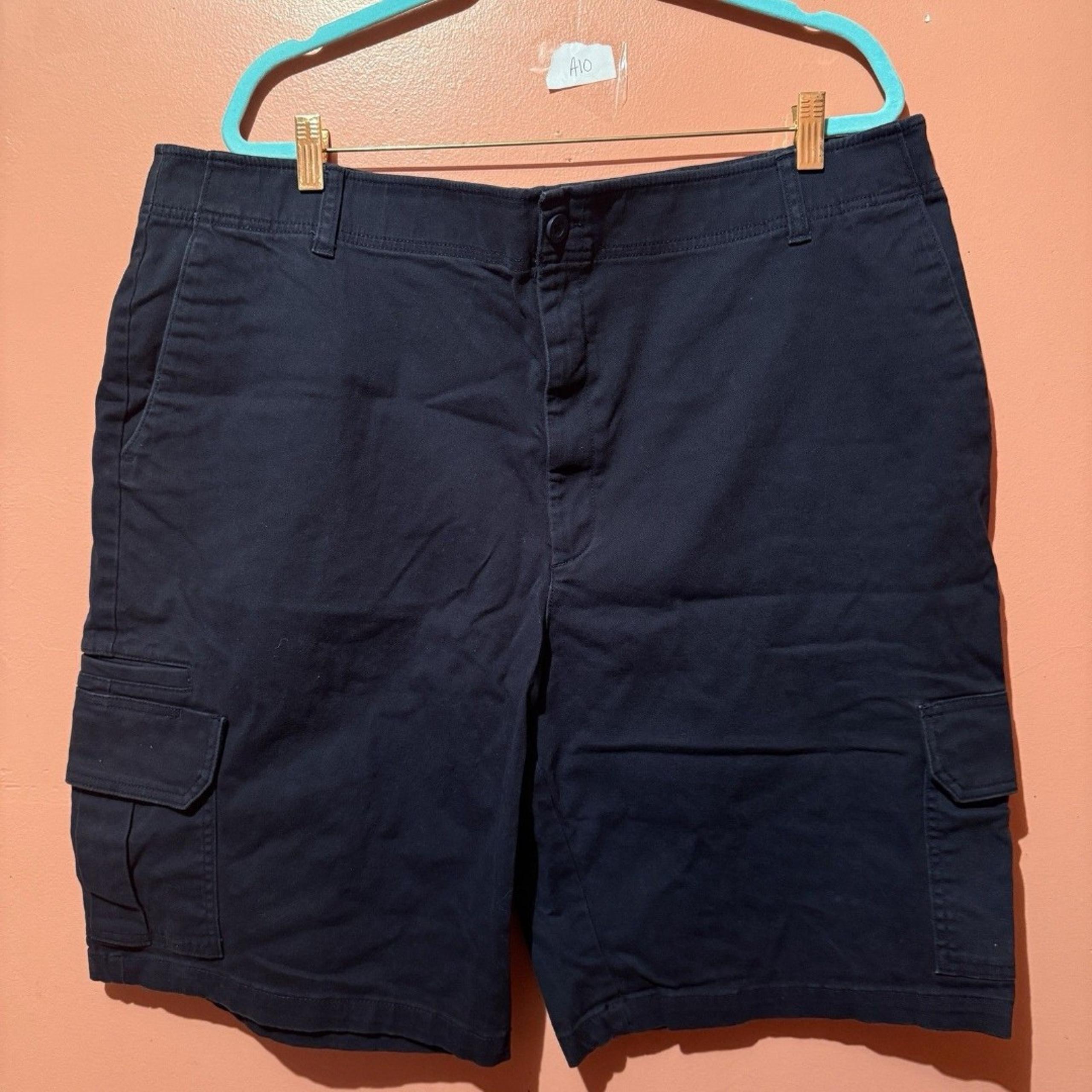 Dickies Mens Work Shorts 44 Black Flex Bottoms Relaxed Fit
