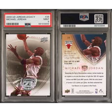 2009 Upper Deck Michael Jordan PSA 9 MINT Chicago Bulls #28 Legacy Card