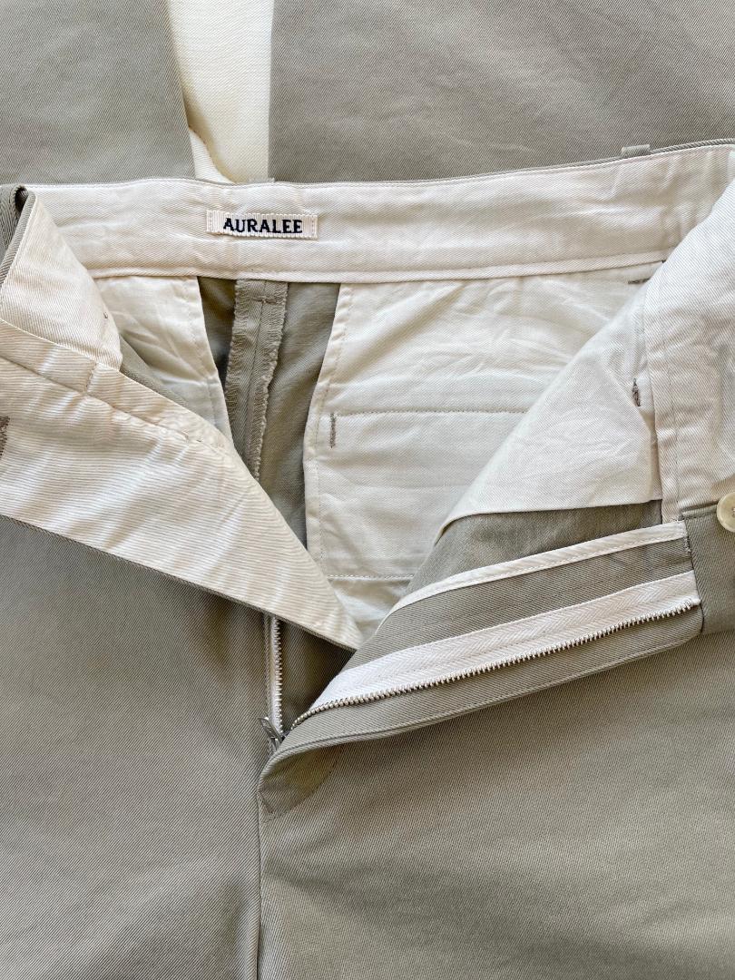 WASHED FINX CHINO NARROW PANTS - AURALEE Official Website