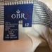 Vintage 80's OBR Skirt Tea Length Pencil Glen Plaid Yellow S Academia Clueless