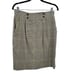 Vintage 80's OBR Skirt Tea Length Pencil Glen Plaid Yellow S Academia Clueless