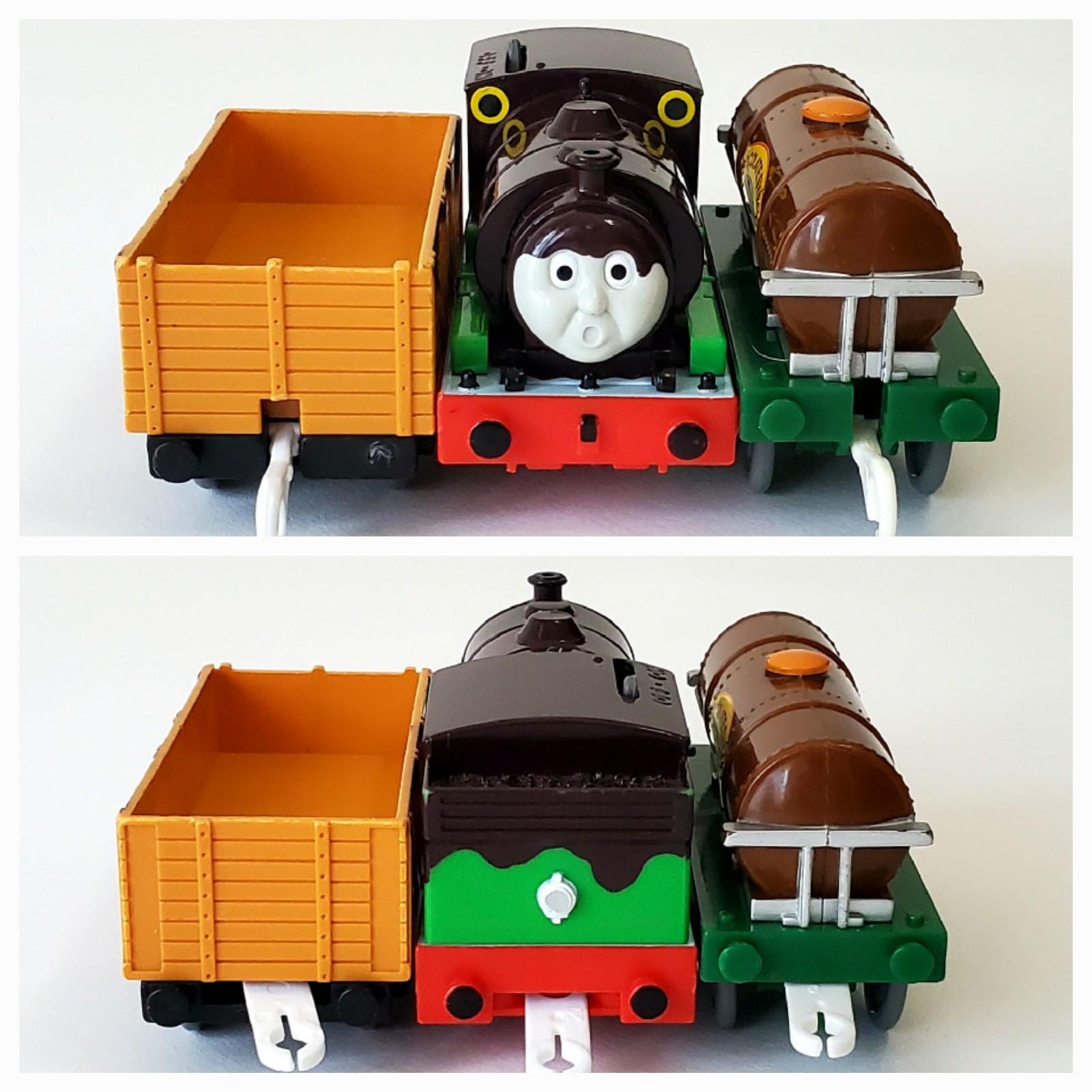 Thomas & Friends Trackmaster Percy Chocolate Crunch Cargo Rail Tank Tomy Plarail